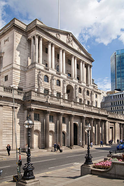 bank anglii i plac w obecności banku. londyn - market wealth famous place travel destinations zdjęcia i obrazy z banku zdjęć