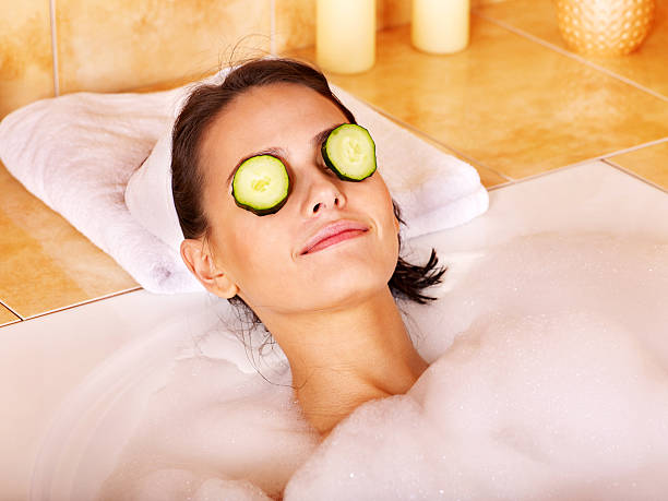istock Woman relaxing in bath 535970617