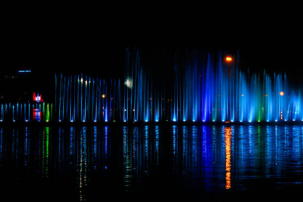 istock Beautiful dancing fountain 535970983