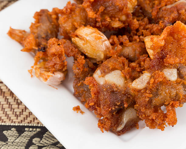 istock Deep fried pork tendons with delicious taste. 535981843