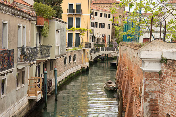 "Side street" in Venice stock photo