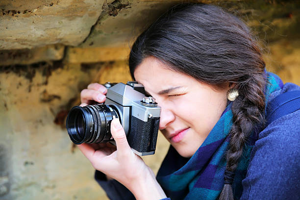 istock Young woman taking a picture 535983055