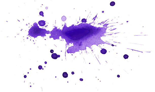 blots のペイント - purple watercolor painting watercolour paints abstract ストックフォトと画像