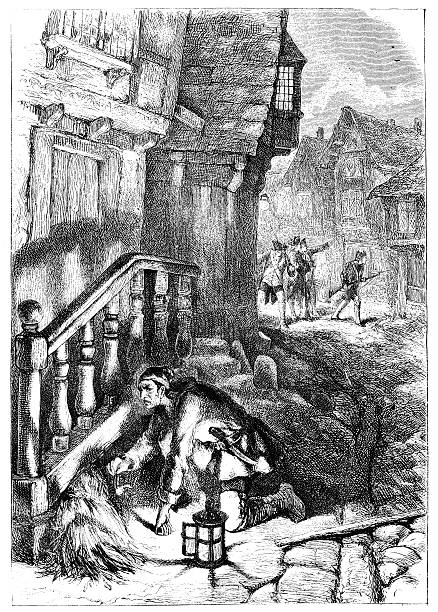 istock Antique illustration of fires in New York 535984709