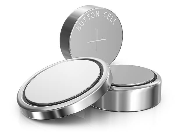 Button Cell Batteries stock photo