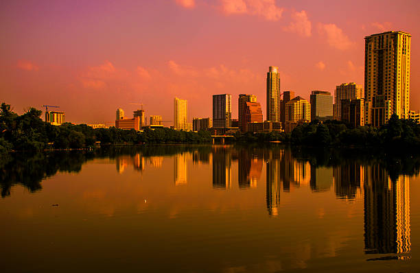 istock Bronze Austin Texas Town Lake Reflection Sunrise 535985043