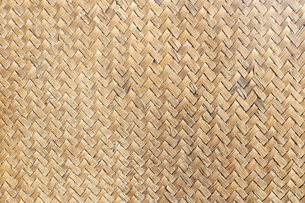 istock Old mat of sedge weave texture background 535986045