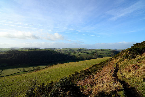 View From Offas Dyke Path stock photo