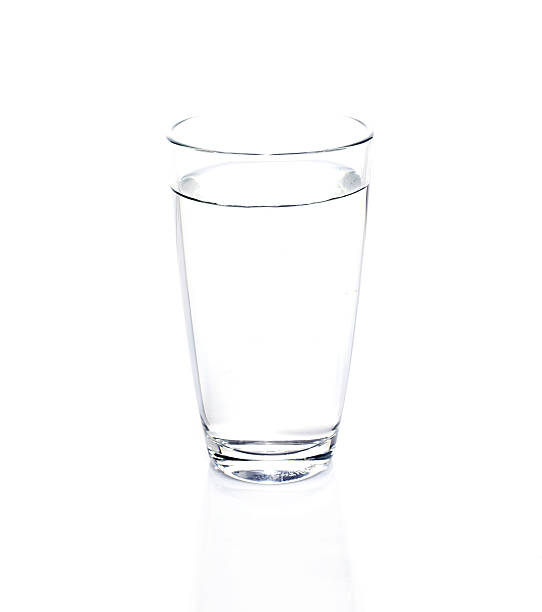 istock Glass of purity water on white 535987557