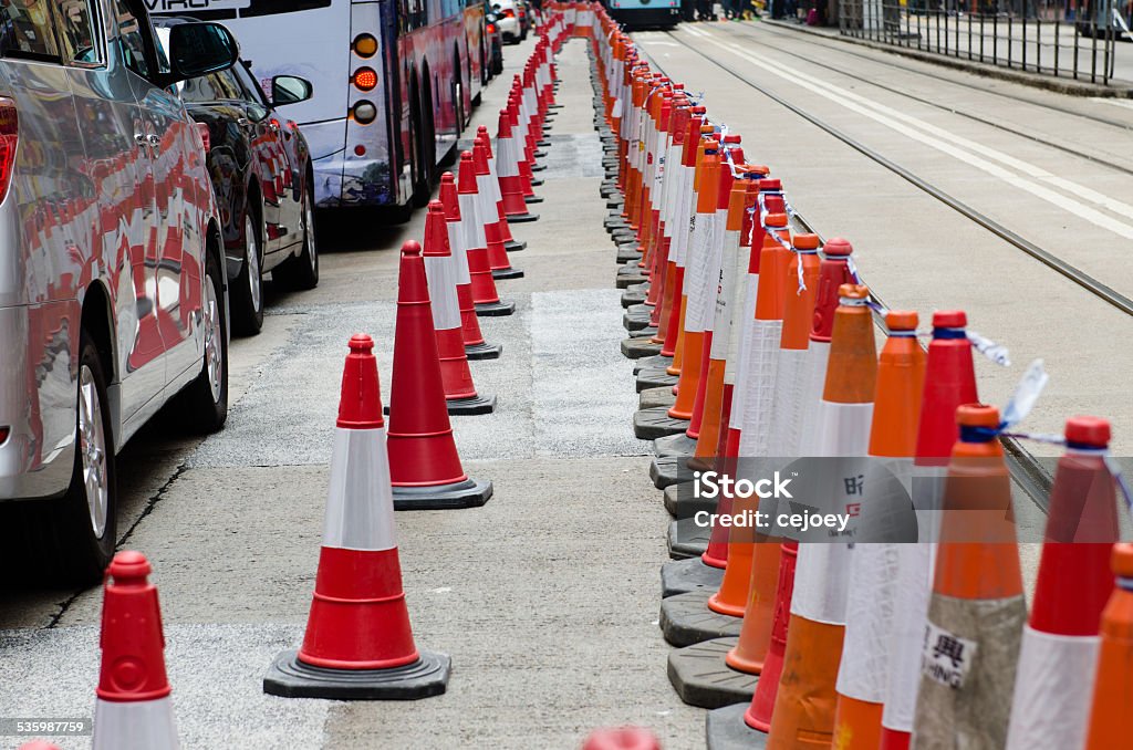 Cones in Parade, Hong Kong 2015 Stock Photo