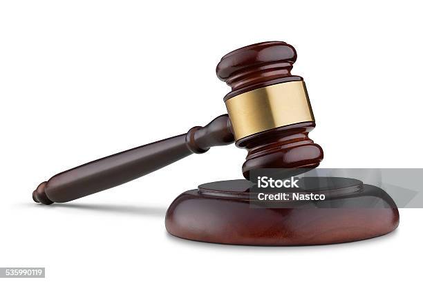 Wooden Gavel Stock Photo - Download Image Now - Gavel, Hammer, Judge - Law