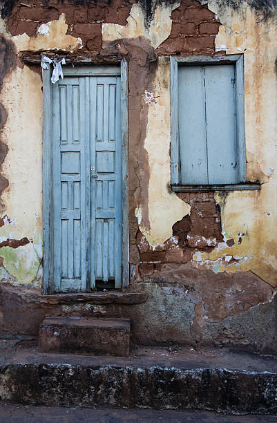 istock Old door brazilian towns. 535991485