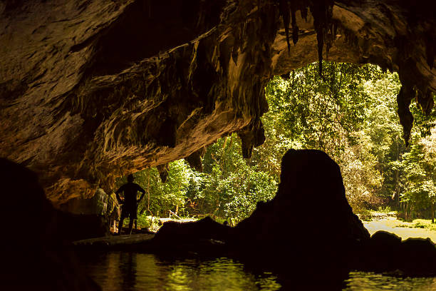 istock Boaters in Tham Lod Cave aka Spirit Cave, Thailand 536008479