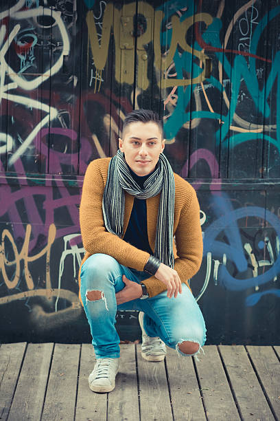 istock young handsome caucasian man in autumn park 536010367