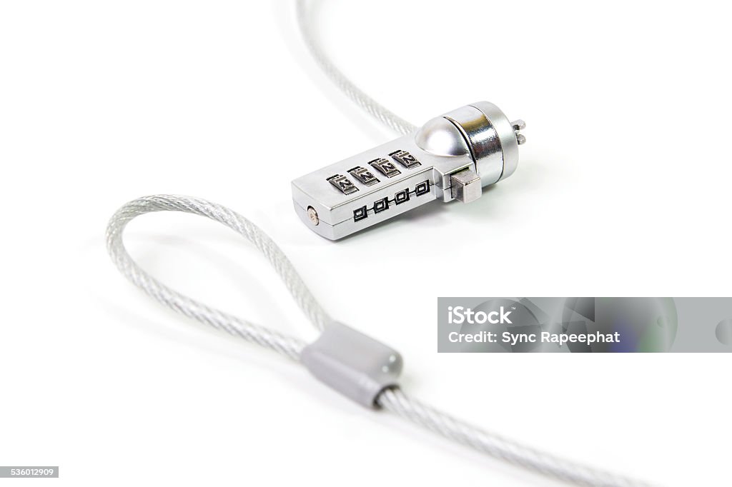 Passlock Ransomware Laptop Passlock Security Cable Stock Photo - Download Image Now ...