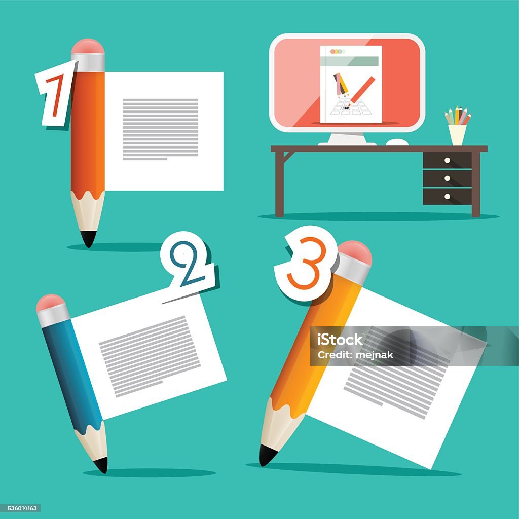 Tutorial Infographic Template Vector Tutorial Infographics Template Stock Illustration - Download ...