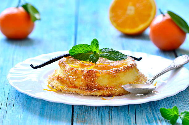 istock Curd souffle with orange and vanilla. 536015865