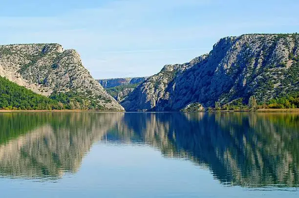 Krka lake and canyon