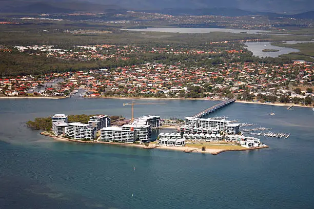 Ephraim Island aerial on the Gold Coast Australia.