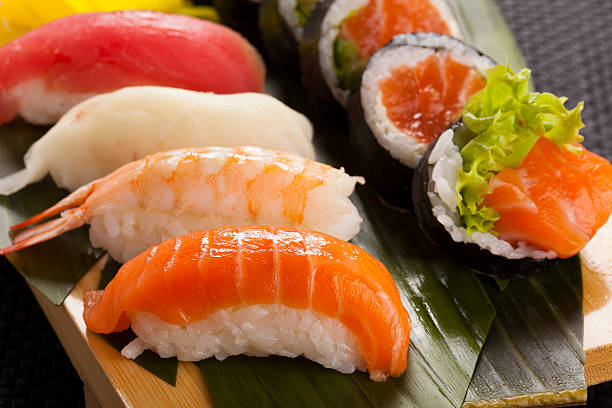istock The composition of nigiri sushi 536018013