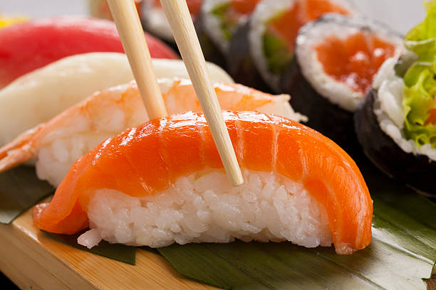 istock The composition of nigiri sushi 536019011