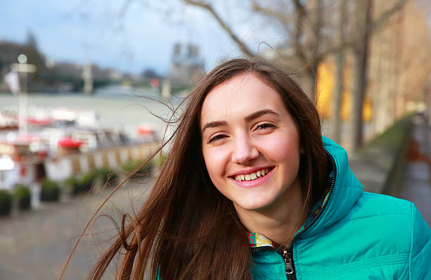 istock Happy beautiful girl in Paris 536019107