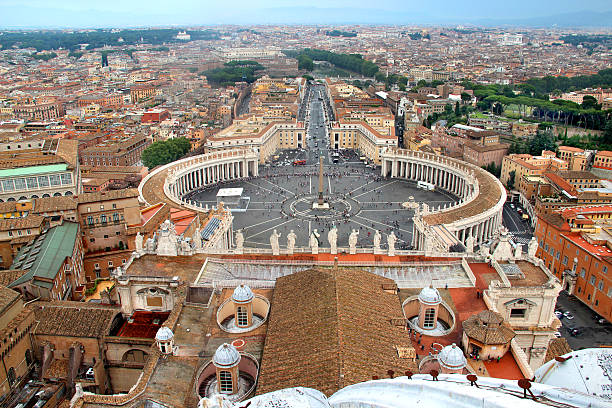 istock Beautiful panorama of Vatican, Italy 536029389