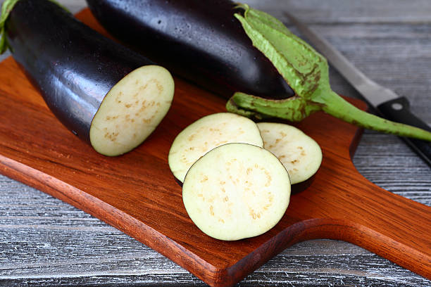 istock Fresh slices of chopped eggplant 536029937
