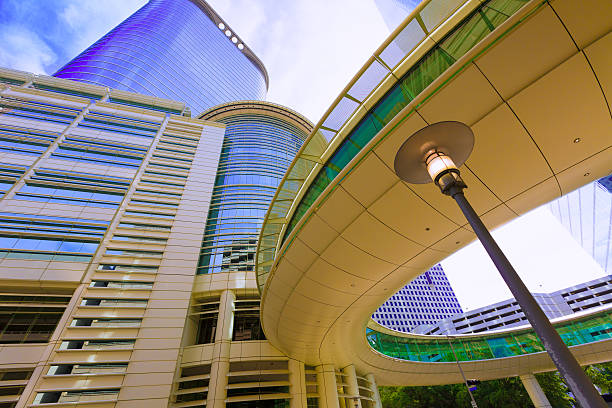 istock Houston cityscape Bell and Smith St in Texas US 536030395