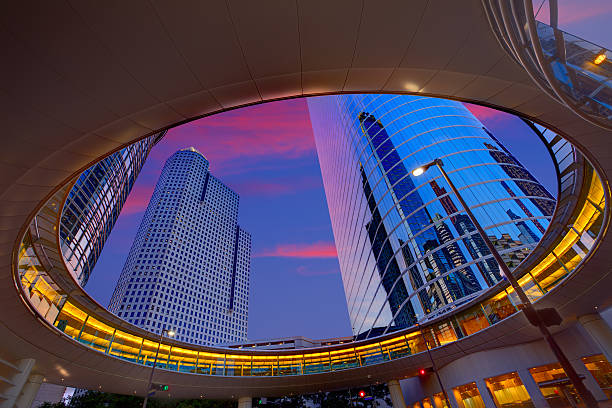 istock Houston Downtown sunset skyscrapers Texas 536031875