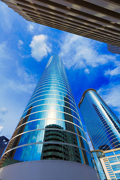 istock Houston cityscape Bell and Smith St in Texas US 536031911