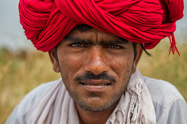 istock Portrait of Indian camel trader in Pushkar India 536033347