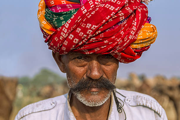 istock Portrait of Indian man from Rajasthan. 536033587