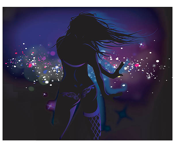 ilustraciones, imágenes clip art, dibujos animados e iconos de stock de bailarín - naked stockings women stripper