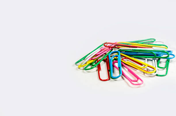 istock coloured paper clips isolated on a white background 536048409