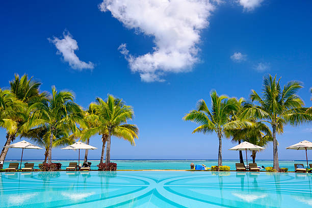 Tropical resort stock photo