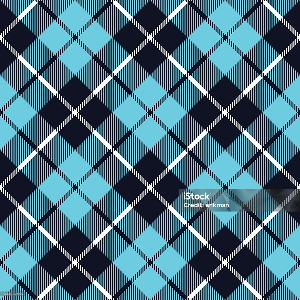 Tecido Xadrez Azul Textura Sem Costura Padrão Diagonal Pequeno