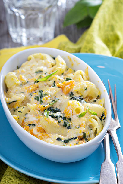 istock Baked macaroni and cheese with pumpkin 536050261