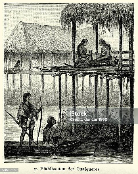 19th Century Colombia Stock Illustration - Download Image Now - Colombia, Engraved Image, Indigenous Peoples of the Americas