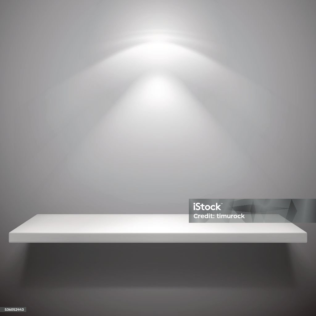 Abstract White Shelf White Shelf Stock Illustration - Download Image Now - 2015, Abstract ...