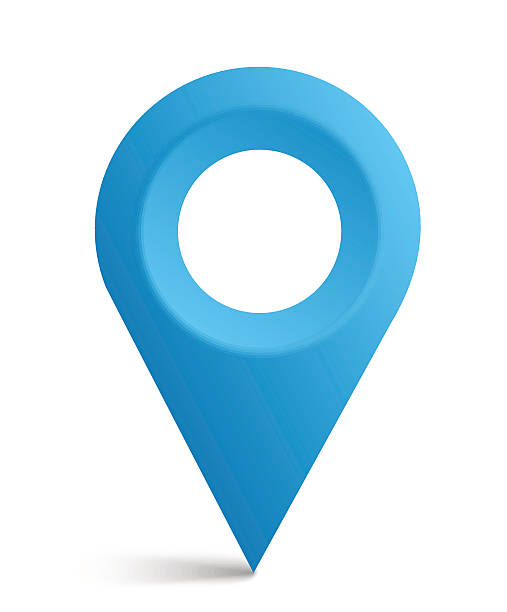 stockillustraties, clipart, cartoons en iconen met map symbol - locatiekaart
