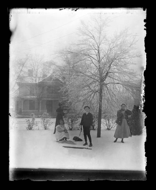 istock Children Playing in the Snow, Circa 1890 536052755