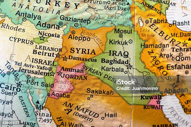 Zone Of Conflict Stock Photo - Download Image Now - Map, Syria, ISIL - Militant Group