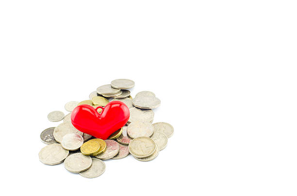 istock Red Heart on money 536056781