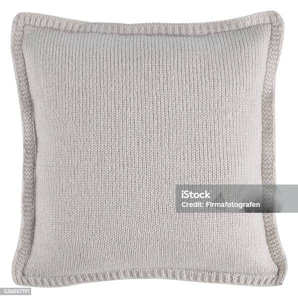 Cushion In Old Fashion Style Isolated Stock Photo - Download Image Now - 2015, Cushion, Cut Out