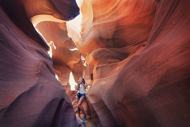 istock Tourist inside Antelope Canyon 536057411