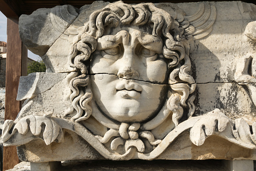 The Statue of Apollo in Apollon Temple, Didyma