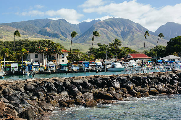 Lahaina Harbor in Maui Hawaii
