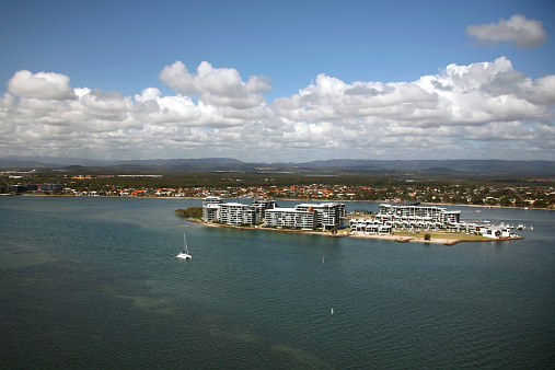 Ephraim Island aerial on the Gold Coast Australia.