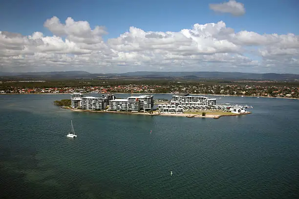 Ephraim Island aerial on the Gold Coast Australia.